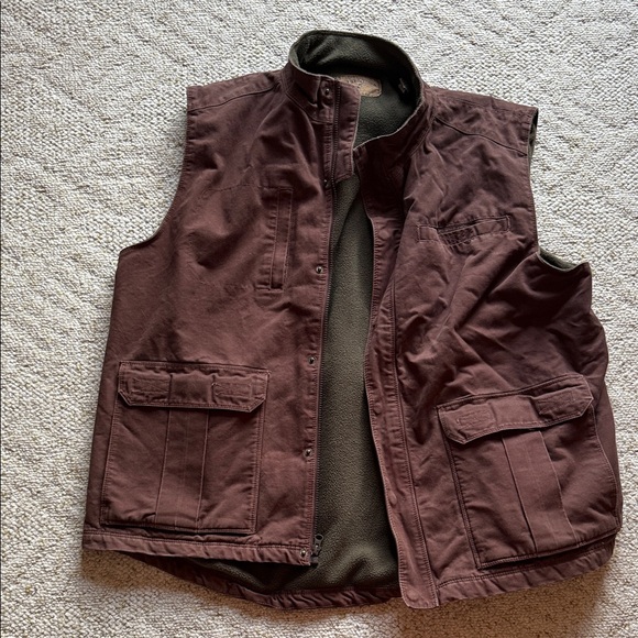 North River Outfitters Other - Men's North River Brown Utility Vest - fleece lined sz XXL